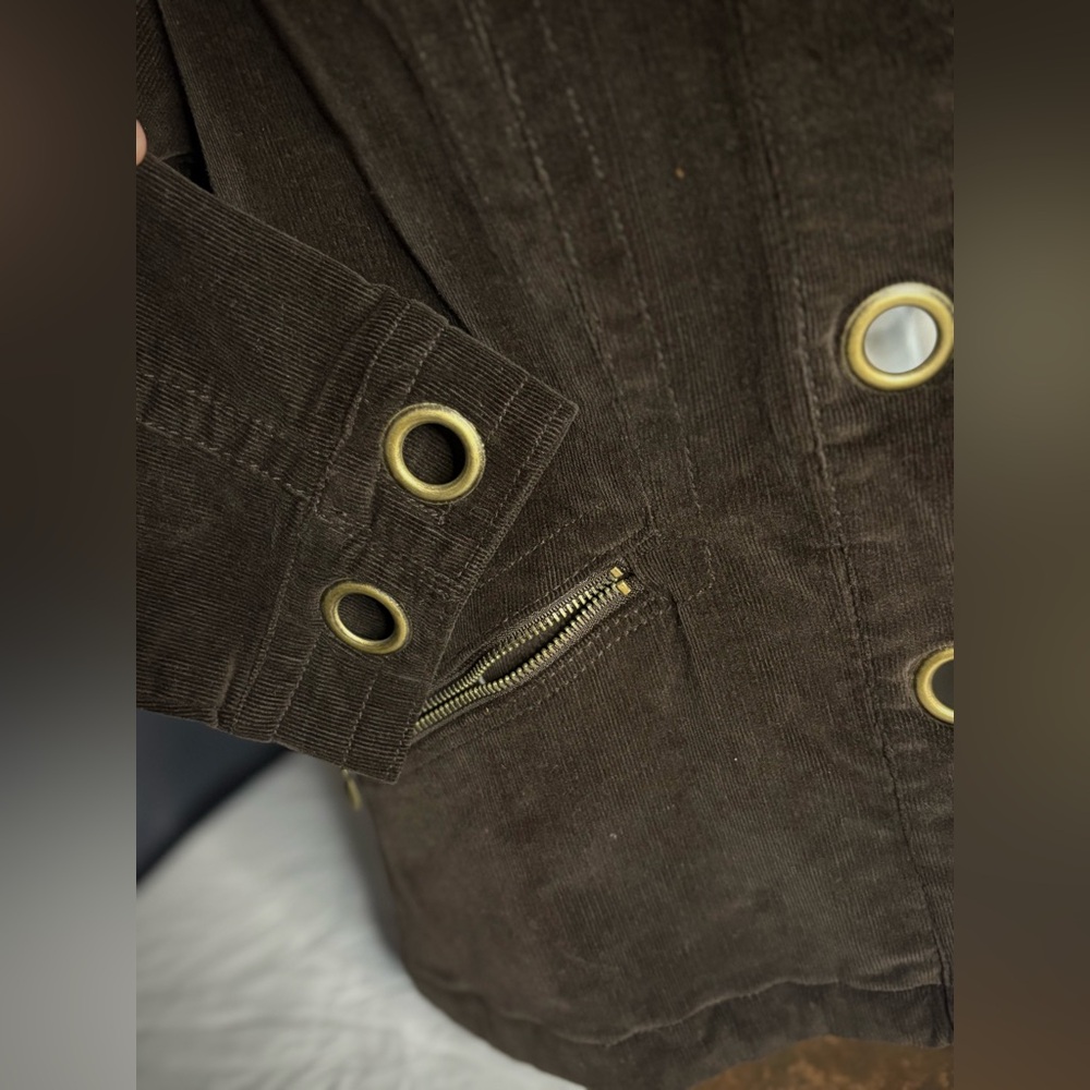 Stylish Dark Brown Utility Jacket - image 3